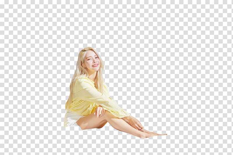 MAMAMOO EVERYDAY, women's yellow collared top transparent background PNG clipart
