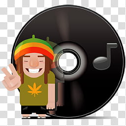 What kind of music are U , disk and guy transparent background PNG clipart