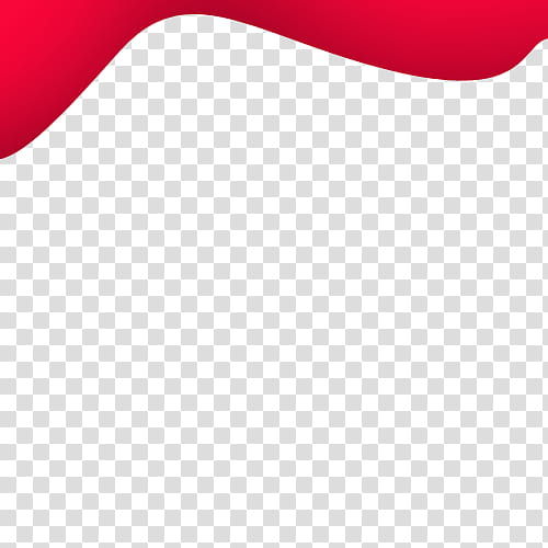 red wavy upper border transparent background PNG clipart