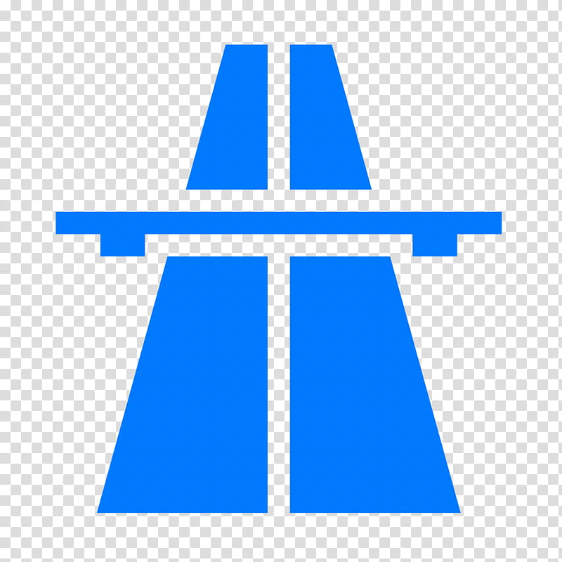 Road Icon, Highway, Traffic Sign, Autobahn, Toll Road, Symbol, Icon Design, Blue transparent background PNG clipart