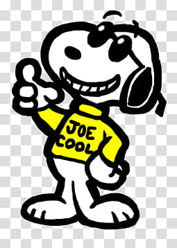 Snoopy as Joe Cool transparent background PNG clipart