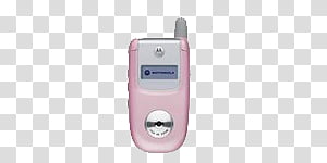 Objects, pink and white Panasonic flip phone transparent background PNG  clipart