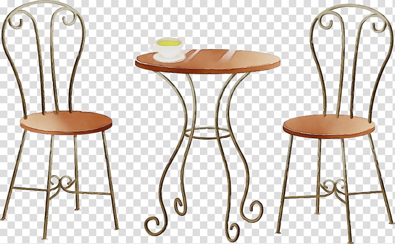 Coffee table, Watercolor, Paint, Wet Ink, Furniture, Bar Stool, Chair, End Table transparent background PNG clipart