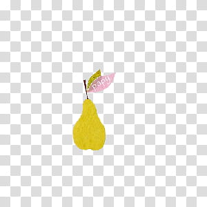 , yellow pear illustration transparent background PNG clipart
