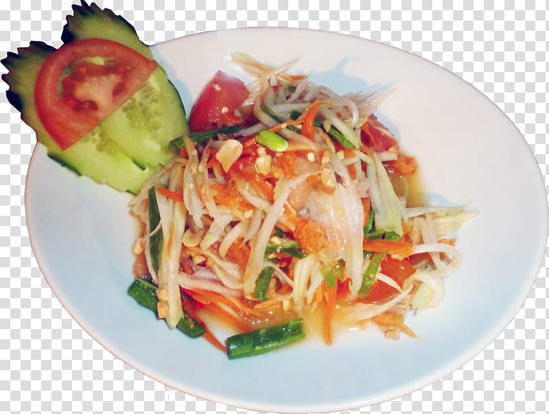 Korean, Green Papaya Salad, Thai Cuisine, Pad Thai, Vegetarian Cuisine, Korean Cuisine, Side Dish, Recipe transparent background PNG clipart