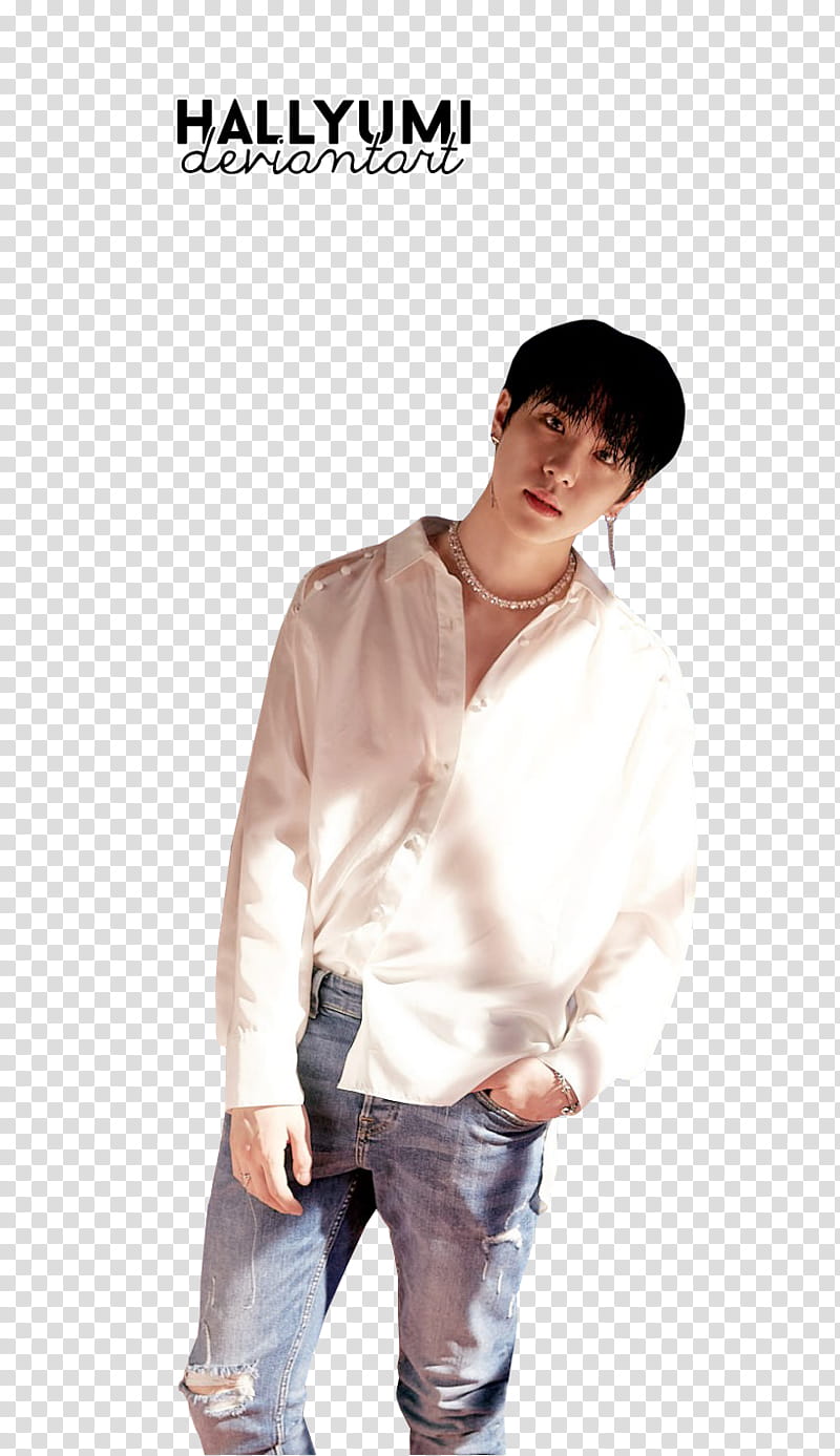 DongHan D DAY, man wearing white dress shirt transparent background PNG clipart
