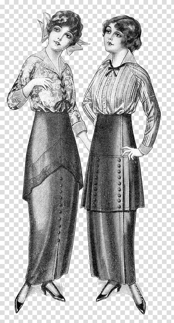 Vintage, Edwardian Era, Victorian Era, Vintage Clothing, Fashion, Victorian Fashion, Top, Dress transparent background PNG clipart