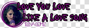 texto de selena gomez transparent background PNG clipart thumbnail