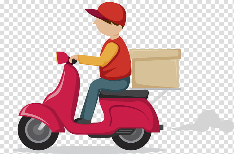 Free: Delivery Take-out Courier Euclidean Vector - Moto Delivery