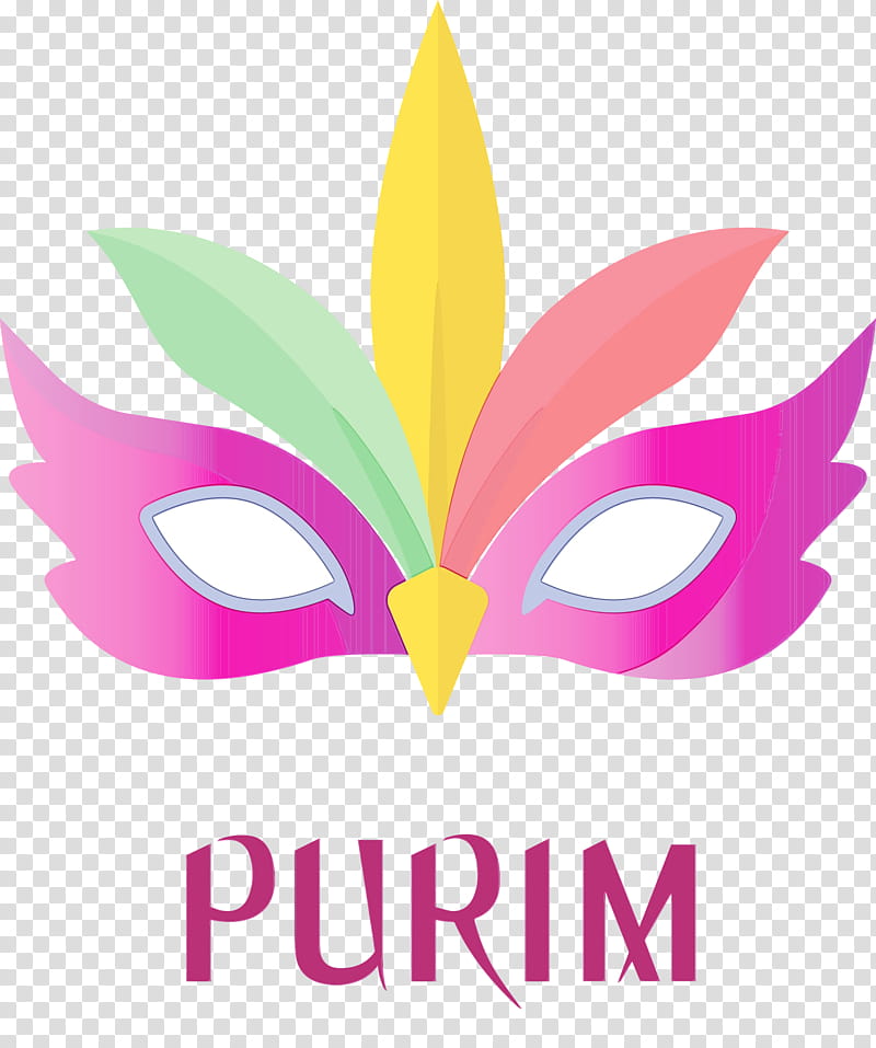 logo mardi gras plant, Purim, Jewish, Holiday, Watercolor, Paint, Wet Ink transparent background PNG clipart