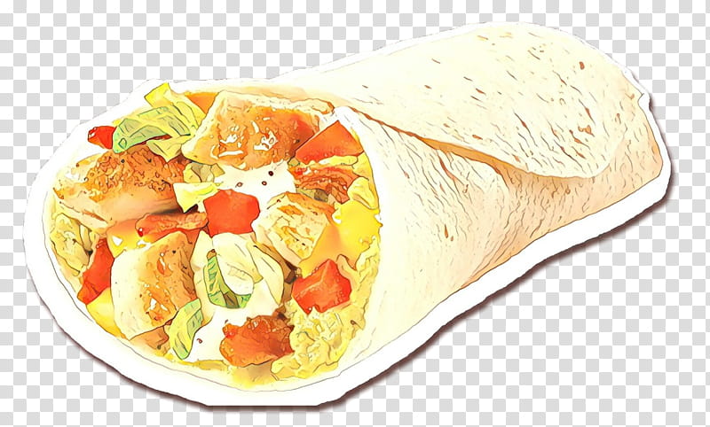 dish food cuisine ingredient taco, Cartoon, Fast Food, Burrito, Recipe, Tortilla transparent background PNG clipart