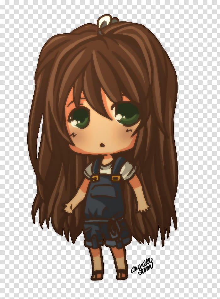 Chibi Girl, girl anime character transparent background PNG clipart