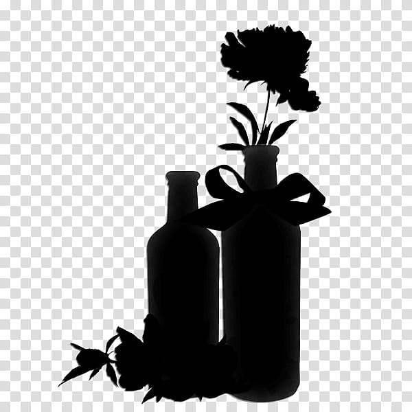 Tree Of Life, Wine, Glass Bottle, Flower, Vase, Black, Wine Bottle, Blackandwhite transparent background PNG clipart