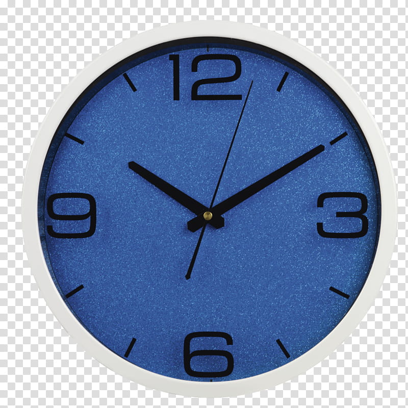 Clock Face, Wall, Watch, Stelton Time Wall Clock, Blue, Painting, Time Attendance Clocks, Cobalt Blue transparent background PNG clipart