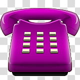 Pink Emojis , purple telephone illustration transparent background PNG clipart