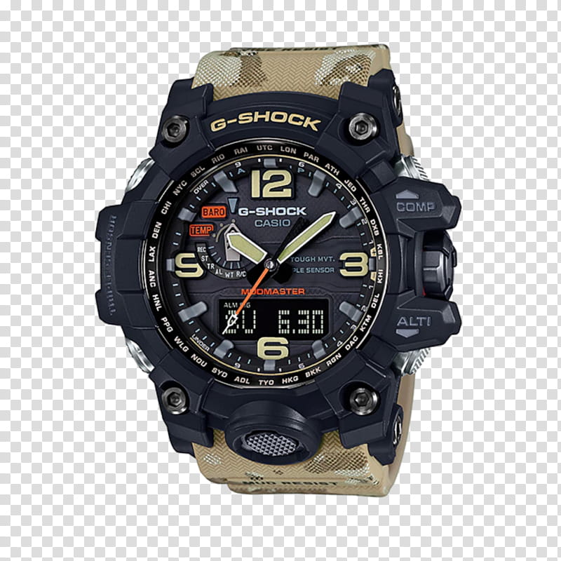 Watch, Master Of G, Gshock Gwg1000dc, Gshock Master Of G Gwg1000, Gshock Gwg1000gb, Gshock Master Of G Mudmaster Gg1000, Casio, Gshock Gwg1000mh transparent background PNG clipart