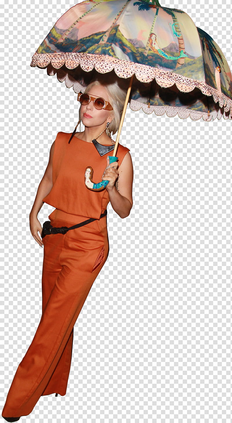 Lady Gaga , woman holding umbrella transparent background PNG clipart