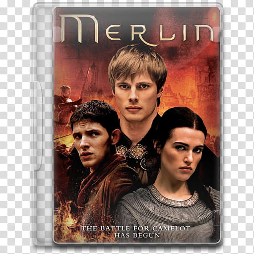 TV Show Icon Mega , Merlin, Merlin DVD case transparent background PNG clipart
