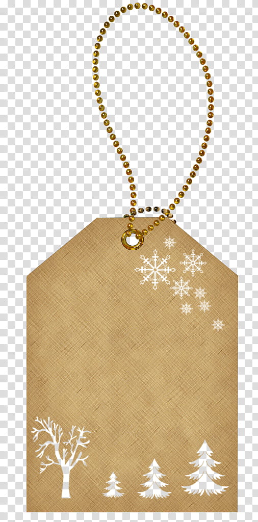 Christmas tags, brown keychain illustration transparent background PNG clipart