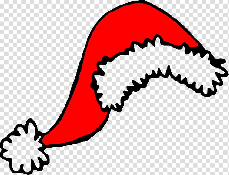 Christmas Hat, Santa Claus, Plush Red Velvet Santa Hat With White Cuffs, Santa Suit, Christmas Day, Mouth, Wing transparent background PNG clipart