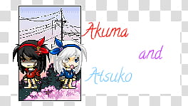 Akuma and Atsuko transparent background PNG clipart