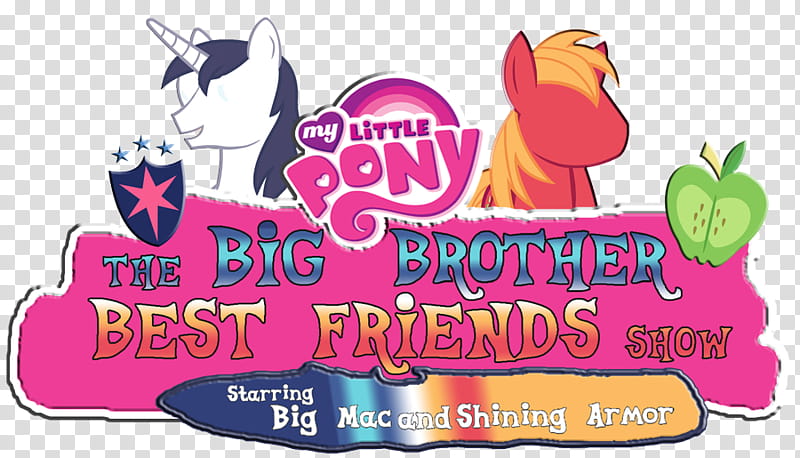 MLP: The Big Brother Best Friends Show Logo transparent background PNG clipart