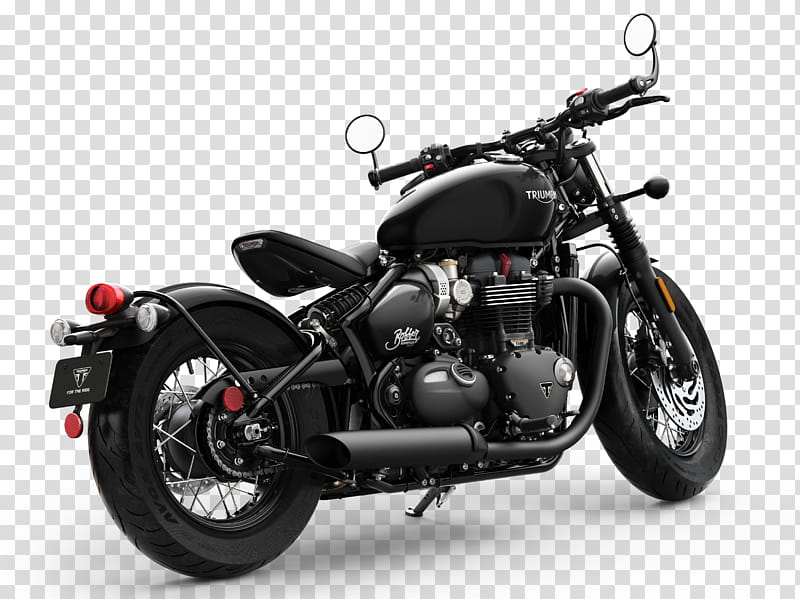 Triumph Bonneville Bobber Land Vehicle, Cruiser, Motorcycle, Custom Motorcycle, Exhaust System, Minibike, Victory Motorcycles, Motorized Tricycle transparent background PNG clipart