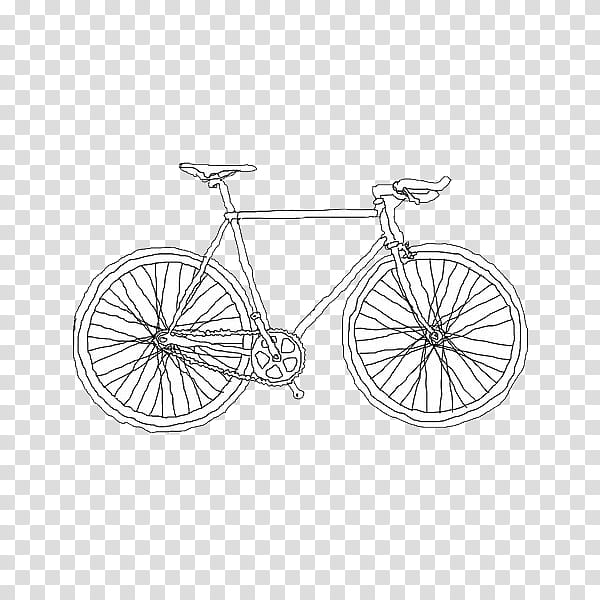 BLACK AND WHITE S, road bike illustration transparent background PNG clipart