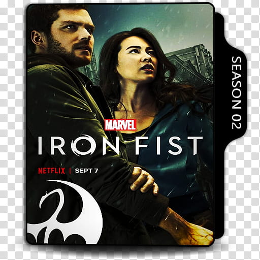 Marvel Iron Fist Season  Folder Icon transparent background PNG clipart