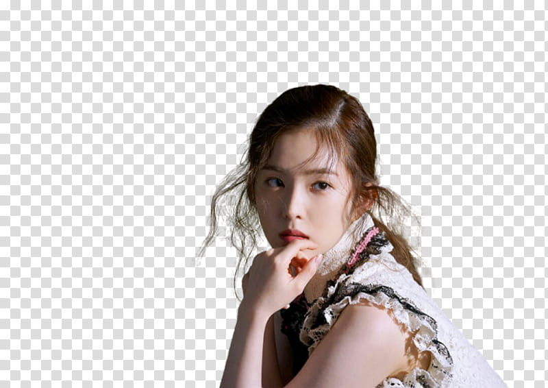 Red Velvet Irene n Seulgi P, woman wearing white and black sleeveless top transparent background PNG clipart