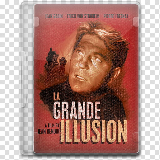 Movie Icon Mega , La Grande Illusion, La Grande Illusion DVD case transparent background PNG clipart