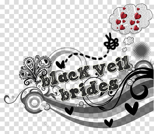 black veil brides Texto transparent background PNG clipart