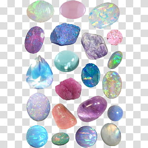 Gems Overlays, assorted gemstones transparent background PNG clipart