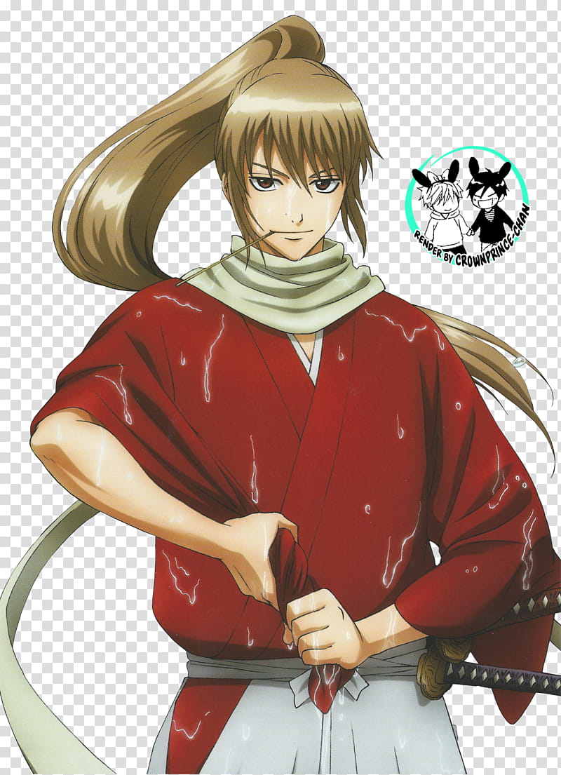 RENDER Okita Sougo Gintama, male character art transparent background PNG clipart