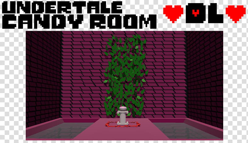 Undertale Candy Room/ North Room ~DL!~, green plants illustration with text overlay transparent background PNG clipart