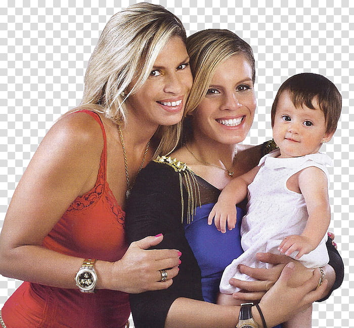 Alejandra Baigorria, two women and one child transparent background PNG clipart