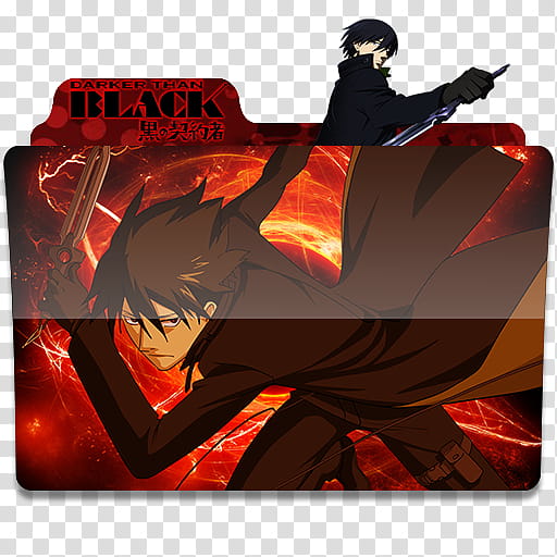 Anime Icon Pack , Darker than Black  transparent background PNG clipart