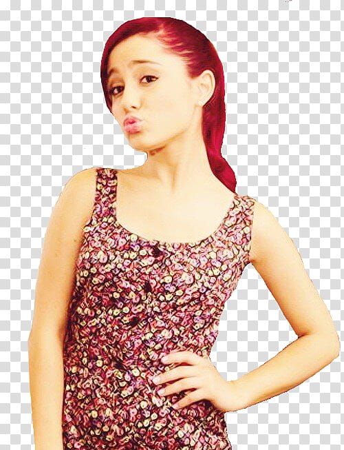 Ariana Grande doing duck face transparent background PNG clipart