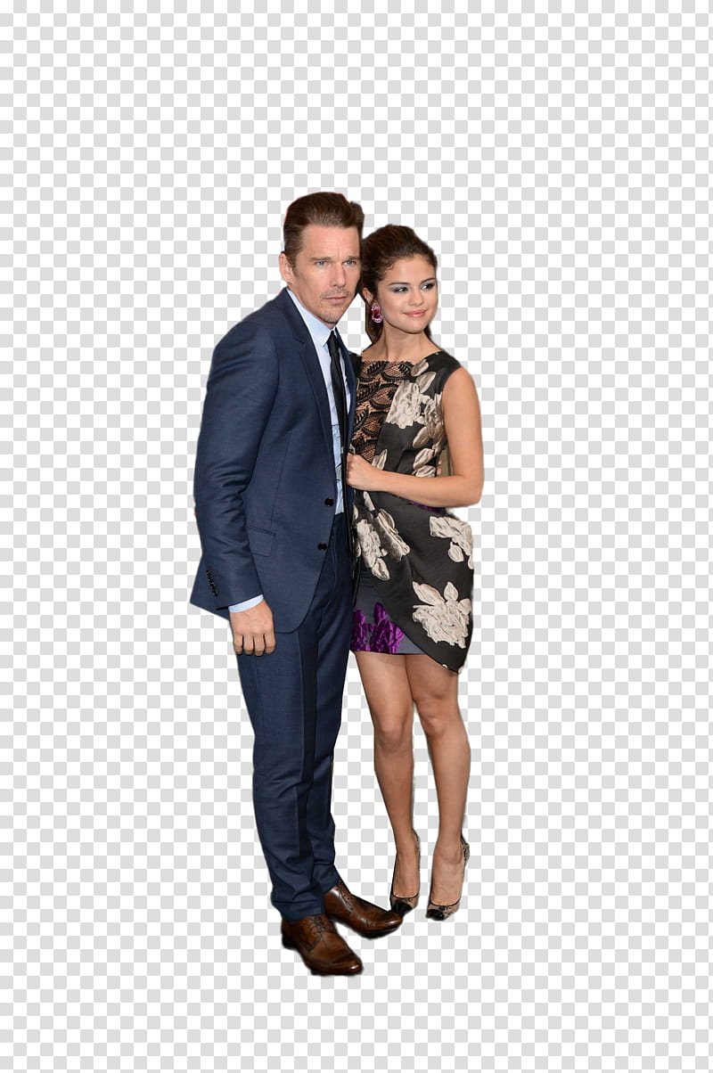 Selena gomez and Ethan Hawke transparent background PNG clipart