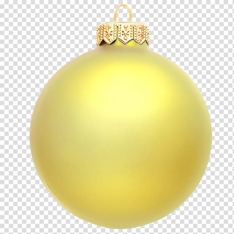 Christmas ornament, Yellow, Holiday Ornament, Ball, Christmas Decoration transparent background PNG clipart