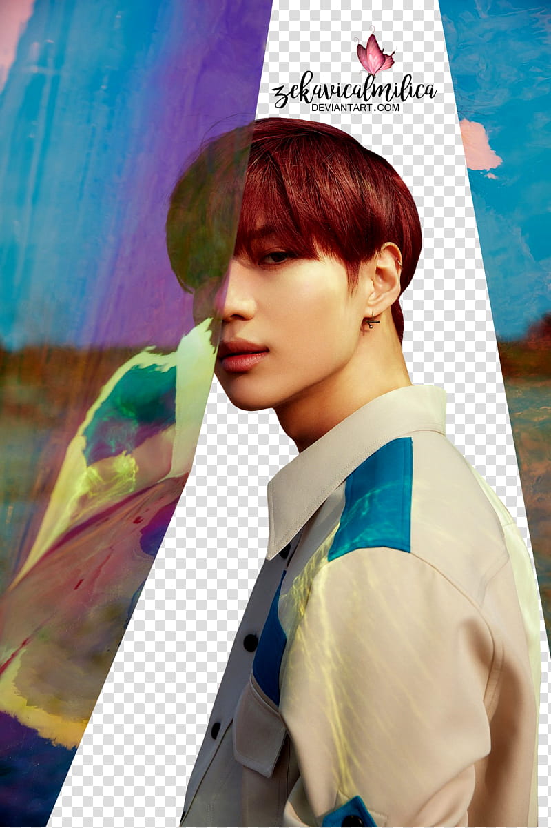 SHINee Taemin The Story Of Light, man in brown and blue collared top transparent background PNG clipart