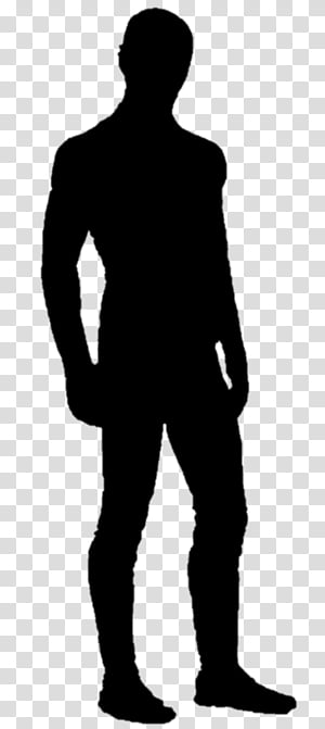 Man, Silhouette, Drawing, Portrait, Standing, Black, Male, Human