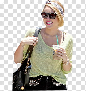 MileyCyrus Caminando por LA transparent background PNG clipart