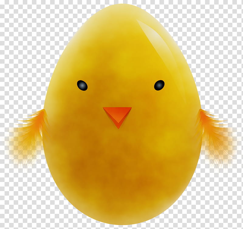Easter egg, Watercolor, Paint, Wet Ink, Yellow, Bath Toy, Bird transparent background PNG clipart