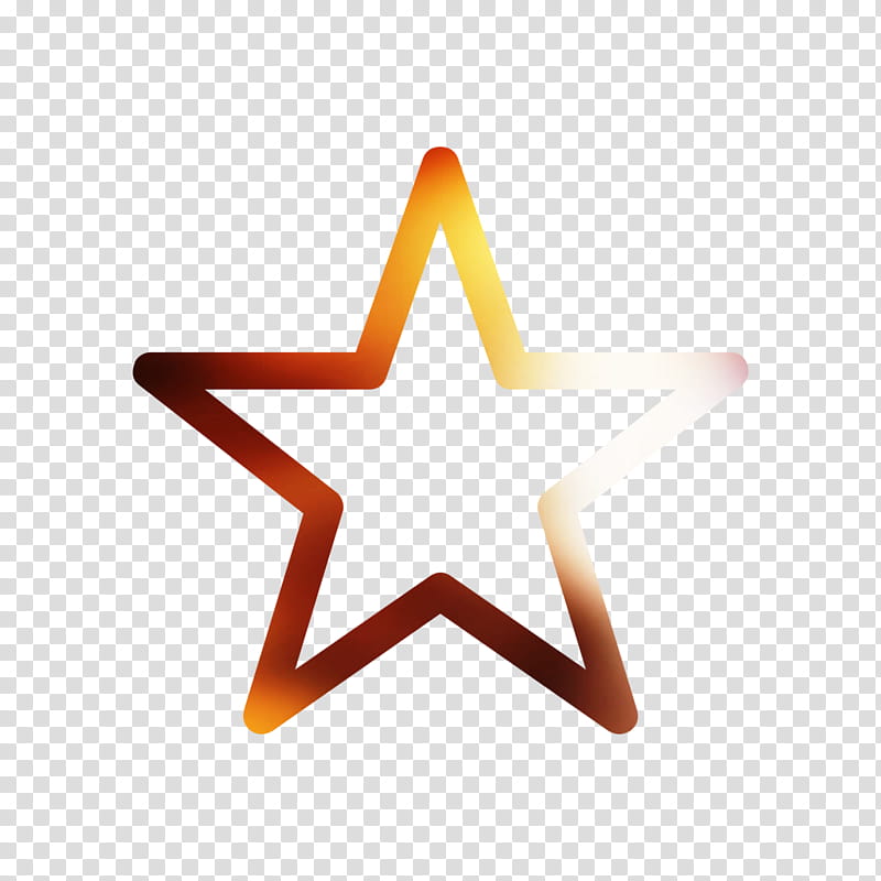 Star Symbol, Logo, Fivepointed Star, Orange transparent background PNG clipart
