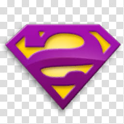 purple and yellow Superman logo transparent background PNG clipart