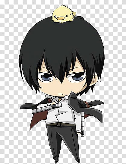 Anime Render , black haired male character transparent background PNG clipart