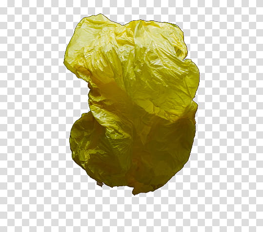 , crumpled yellow plastic bag transparent background PNG clipart