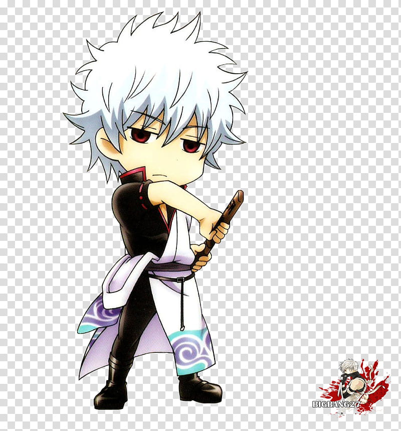 Sakata Gintoki Gintama render , Bleach character illustration transparent background PNG clipart