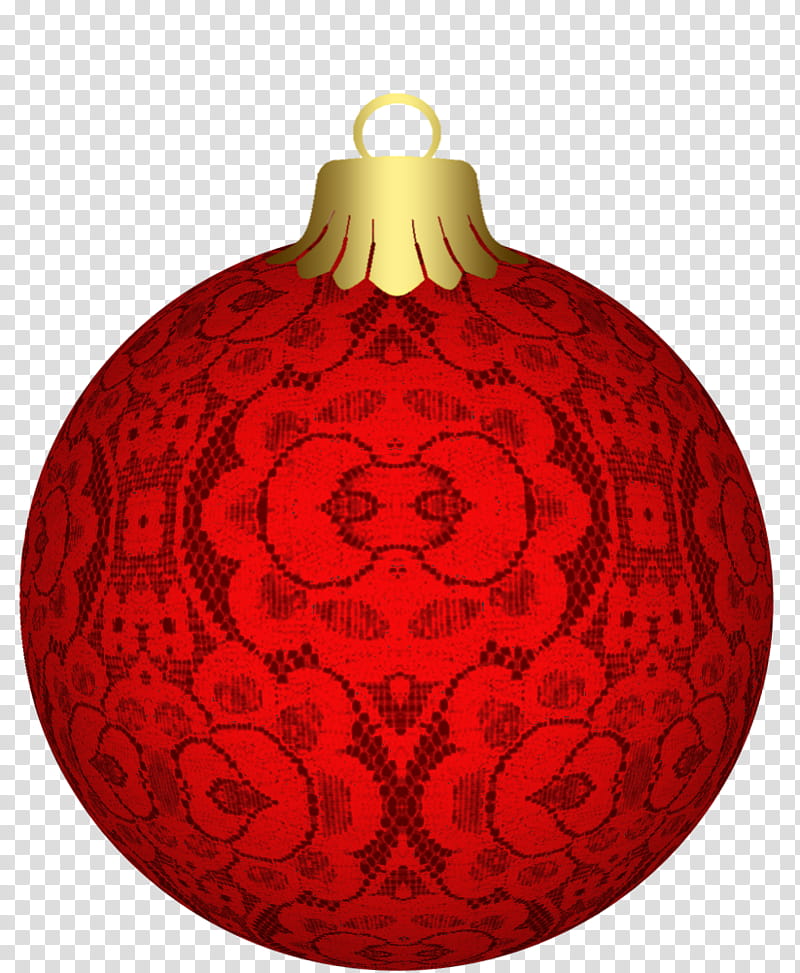 balls lace, red and gold bauble illustration transparent background PNG clipart